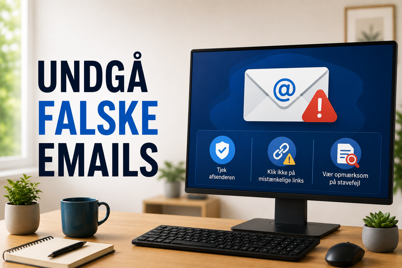 Undgå falske emails (phishing)