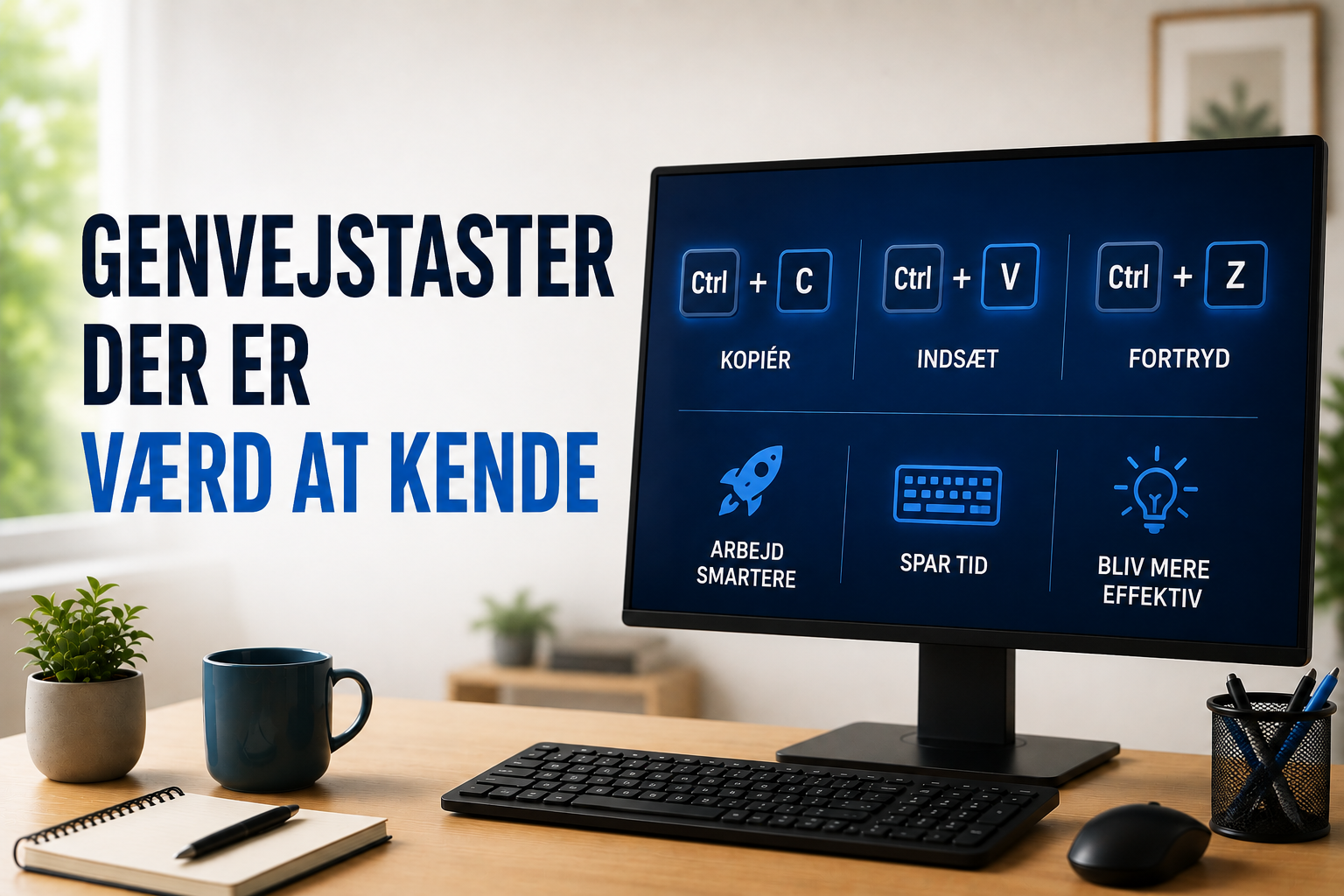 Genvejstaster der er værd at kende